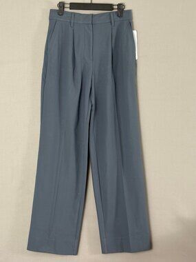 RHONE Women’s NWT Commuter Pleated Pants Blue Slate Stretch Trouser Sz 4